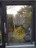 Fensterbild Blume des Lebens Edelstahl 300mm mit Steinchen