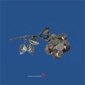 Blütenstägel silber St. kristall m. Sauger 80mm