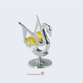 Schwan klein, Tischschmuck 60mm gelb