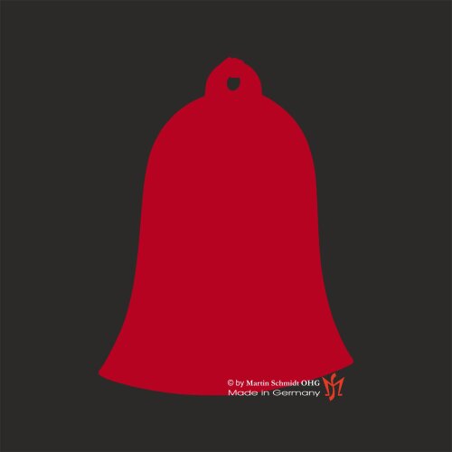 Glocke, voll, rot 60mm