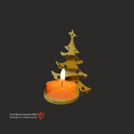 Weihnachtsbaum mit Kerzenteller 90mm